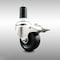 Service Caster 3 Inch 316SS Soft Rubber Swivel 1-1/4 Inch Expanding Stem Caster Lock Brake SCC SCC-SS316TTLEX20S314-SRS-114 - alternate 4